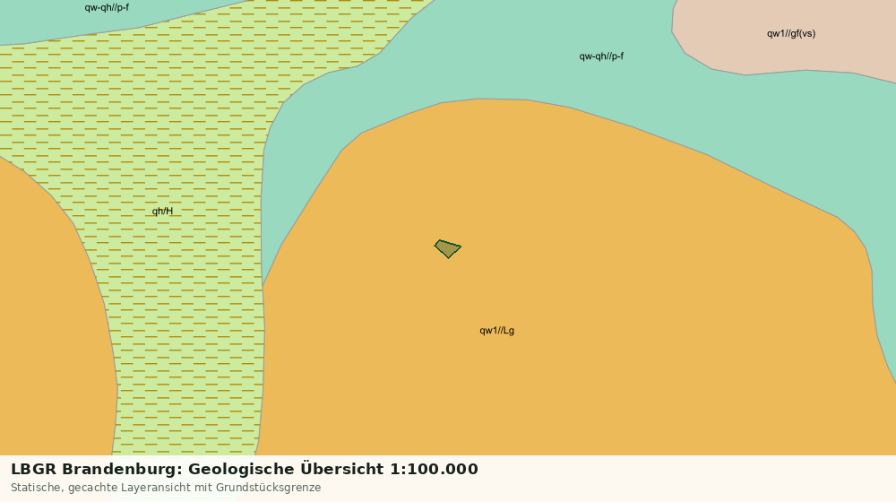 Statische Kartenansicht: LBGR Brandenburg: Geologische Übersicht 1:100.000