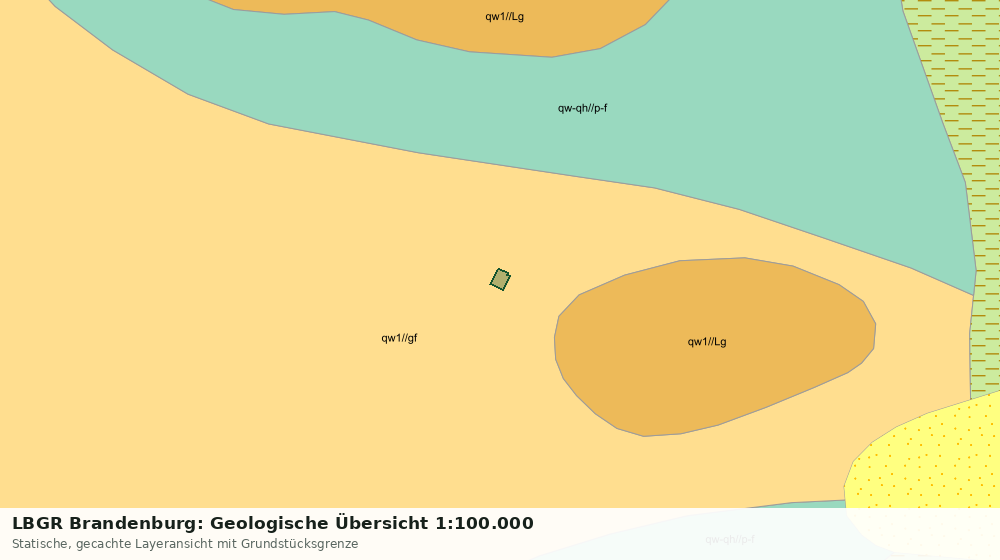 Statische Kartenansicht: LBGR Brandenburg: Geologische Übersicht 1:100.000