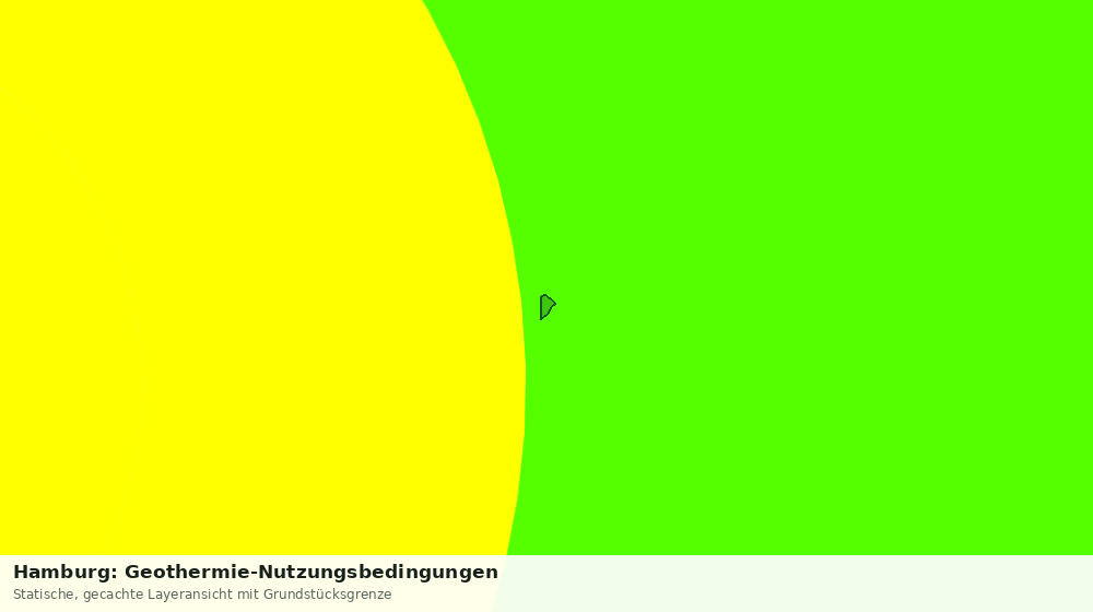 Statische Kartenansicht: Hamburg: Geothermie-Nutzungsbedingungen