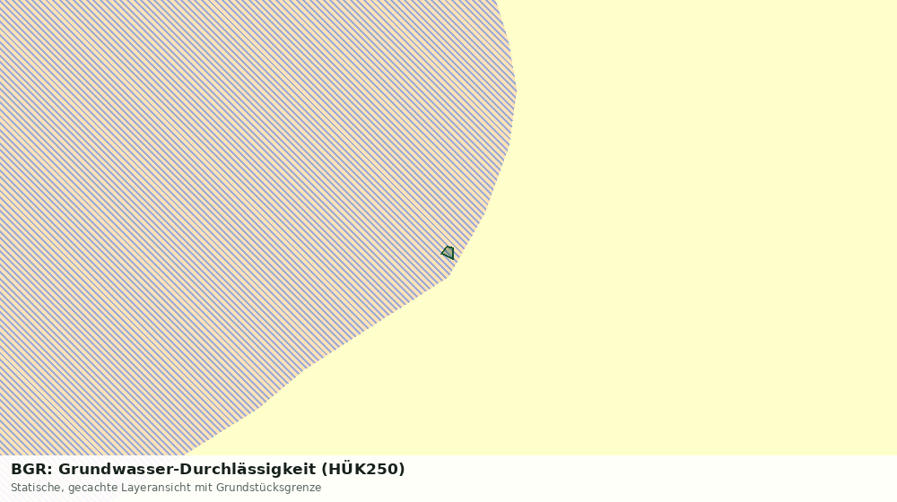 Statische Kartenansicht: BGR: Grundwasser-Durchlässigkeit (HÜK250)