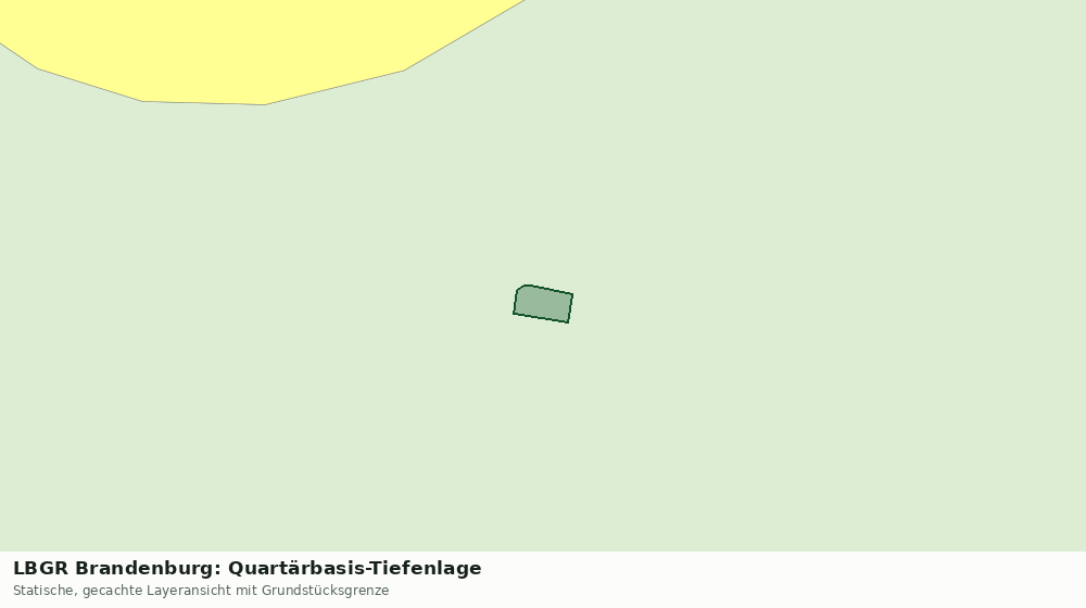 Statische Kartenansicht: LBGR Brandenburg: Quartärbasis-Tiefenlage