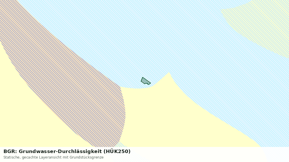 Statische Kartenansicht: BGR: Grundwasser-Durchlässigkeit (HÜK250)