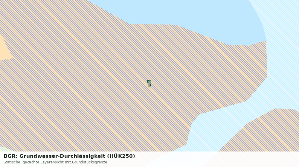 Statische Kartenansicht: BGR: Grundwasser-Durchlässigkeit (HÜK250)