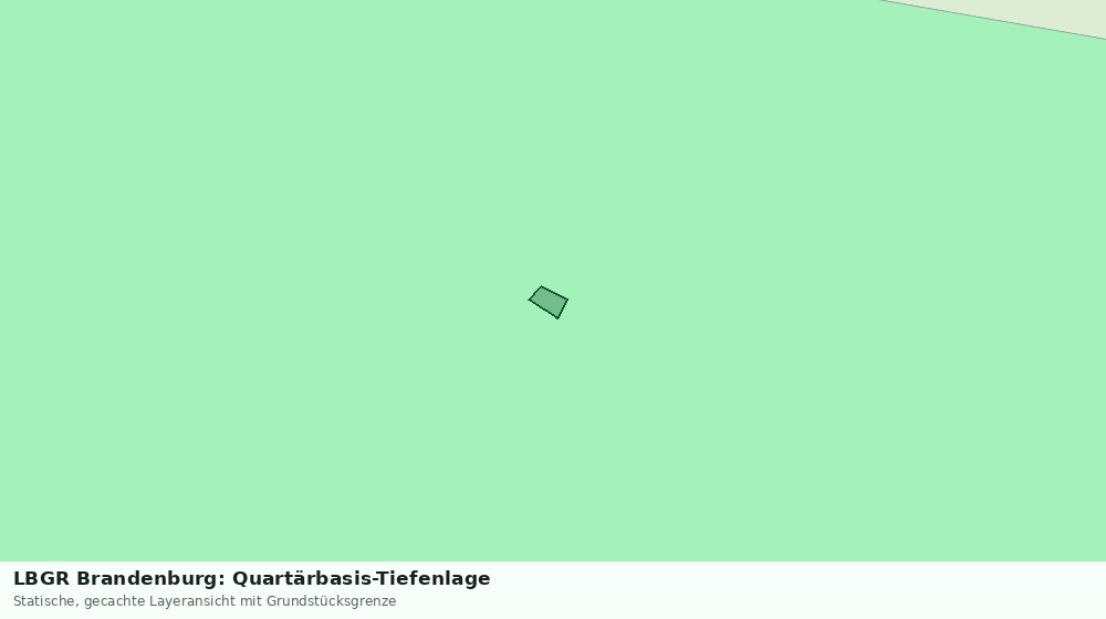 Statische Kartenansicht: LBGR Brandenburg: Quartärbasis-Tiefenlage