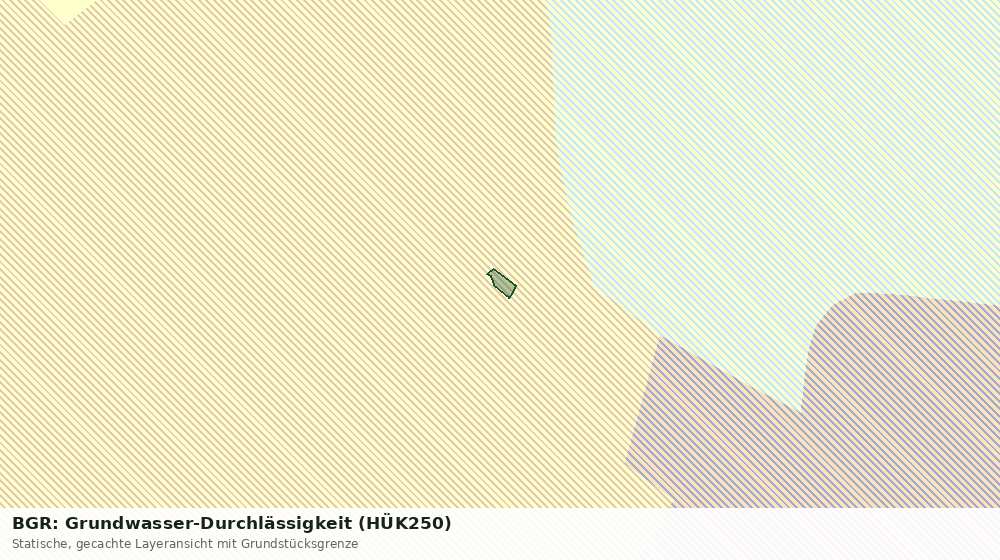 Statische Kartenansicht: BGR: Grundwasser-Durchlässigkeit (HÜK250)