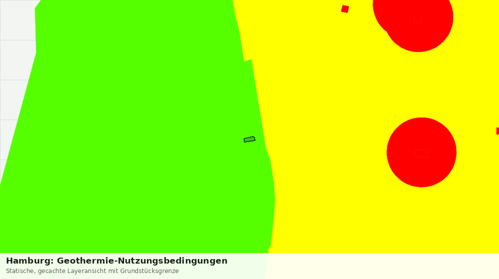 Statische Kartenansicht: Hamburg: Geothermie-Nutzungsbedingungen