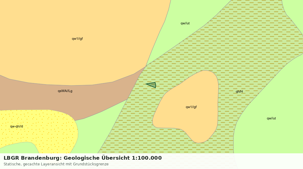 Statische Kartenansicht: LBGR Brandenburg: Geologische Übersicht 1:100.000