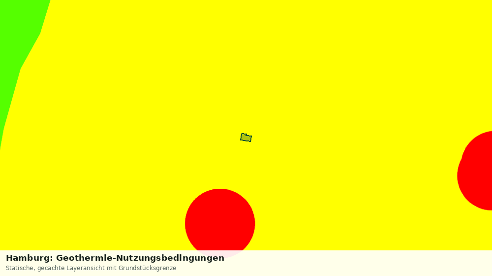 Statische Kartenansicht: Hamburg: Geothermie-Nutzungsbedingungen