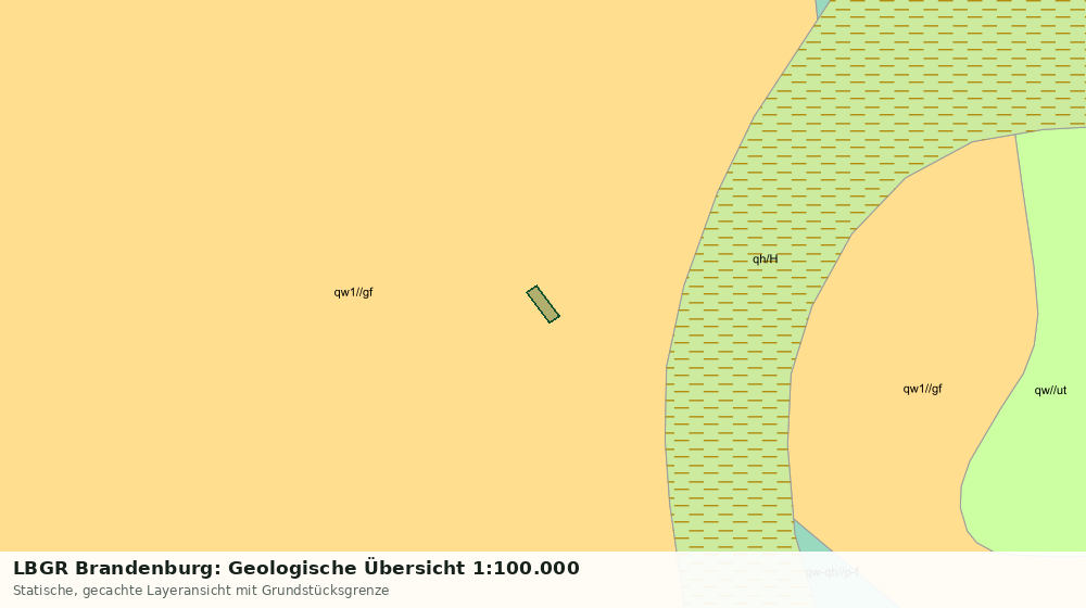 Statische Kartenansicht: LBGR Brandenburg: Geologische Übersicht 1:100.000