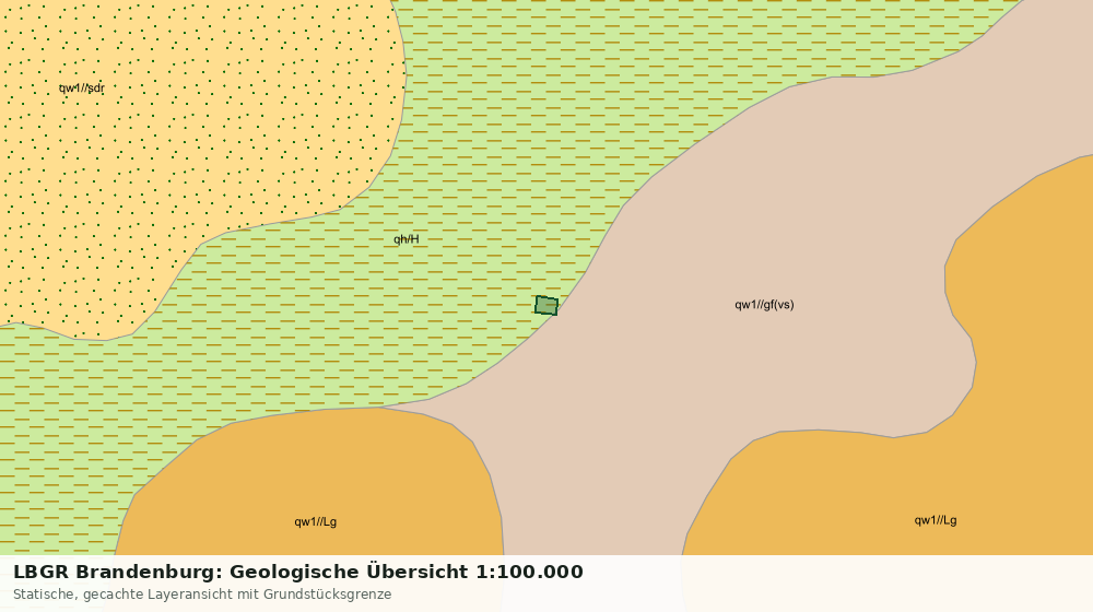 Statische Kartenansicht: LBGR Brandenburg: Geologische Übersicht 1:100.000