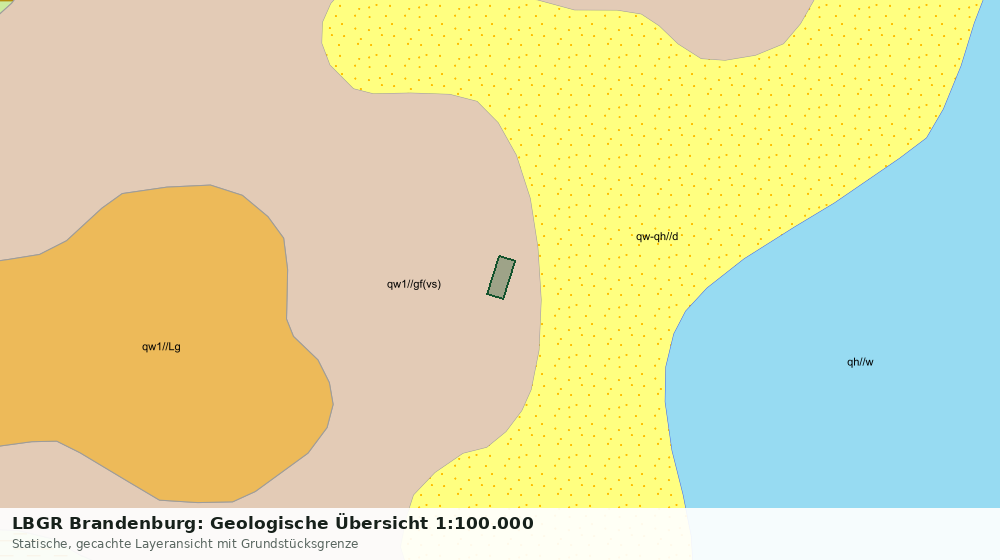 Statische Kartenansicht: LBGR Brandenburg: Geologische Übersicht 1:100.000