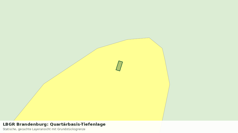 Statische Kartenansicht: LBGR Brandenburg: Quartärbasis-Tiefenlage