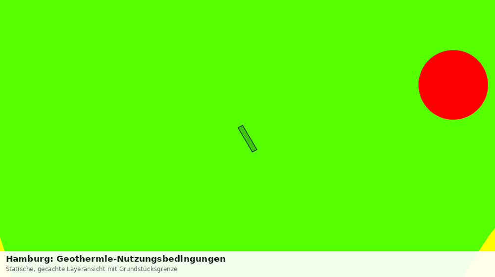Statische Kartenansicht: Hamburg: Geothermie-Nutzungsbedingungen