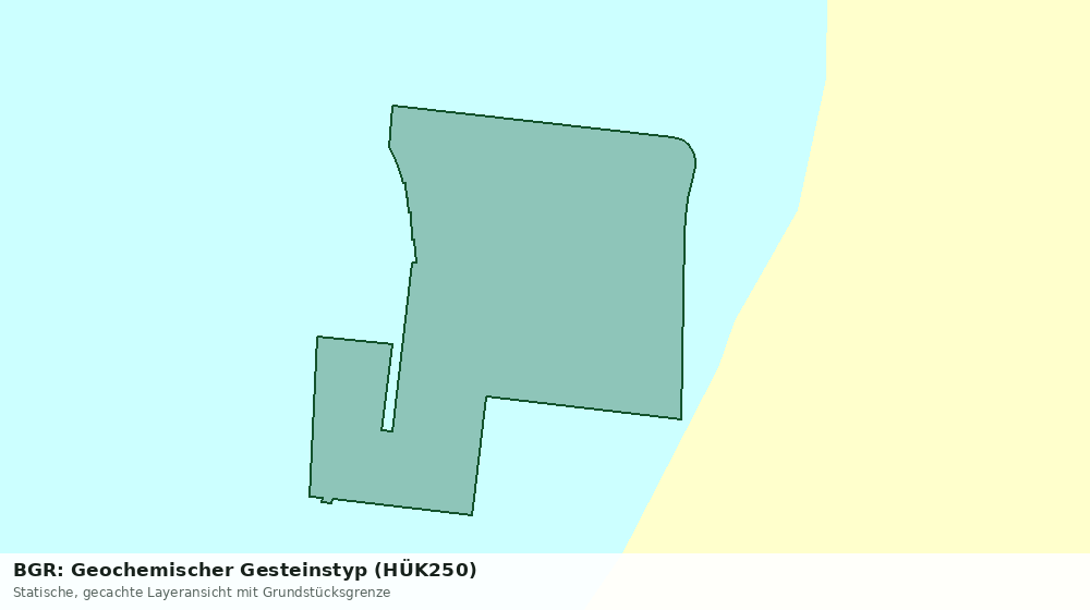 Statische Kartenansicht: BGR: Geochemischer Gesteinstyp (HÜK250)