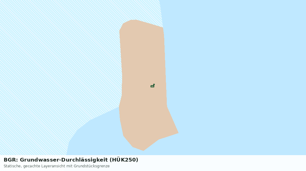 Statische Kartenansicht: BGR: Grundwasser-Durchlässigkeit (HÜK250)