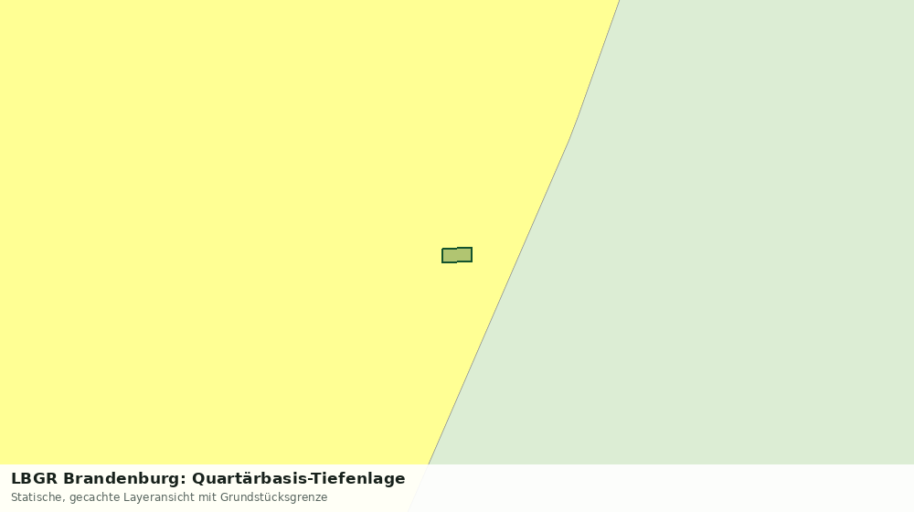 Statische Kartenansicht: LBGR Brandenburg: Quartärbasis-Tiefenlage