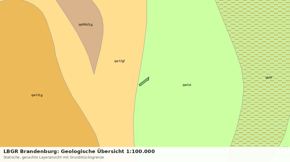 Statische Kartenansicht: LBGR Brandenburg: Geologische Übersicht 1:100.000