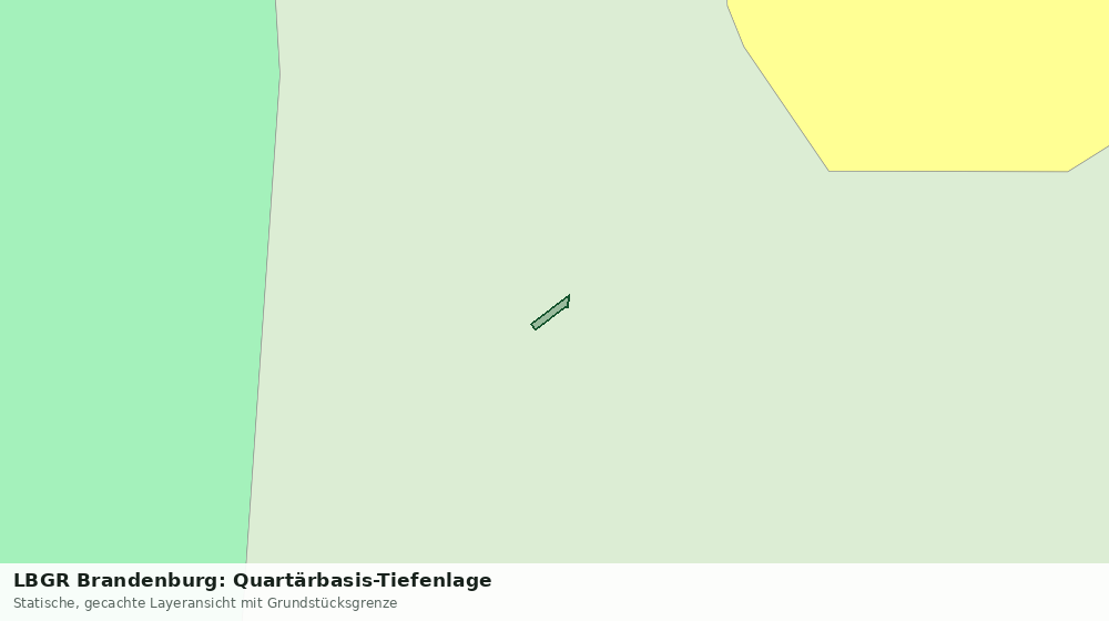 Statische Kartenansicht: LBGR Brandenburg: Quartärbasis-Tiefenlage