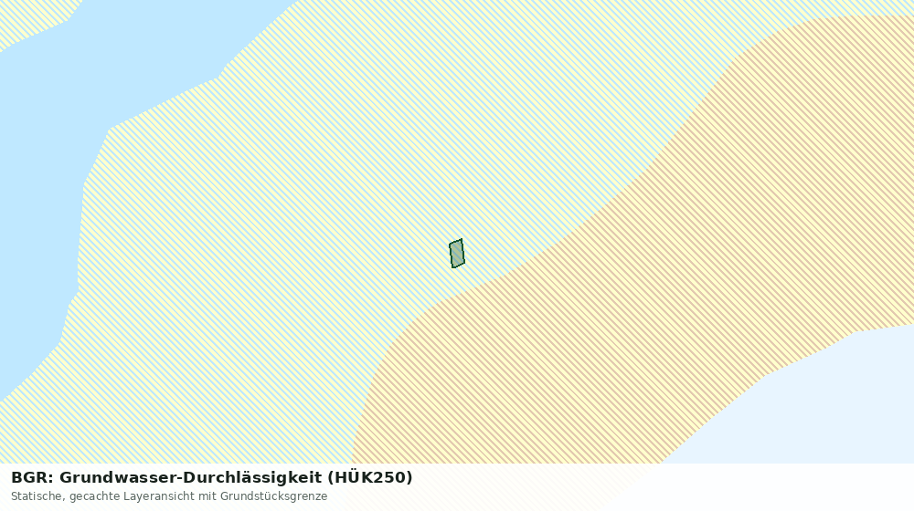 Statische Kartenansicht: BGR: Grundwasser-Durchlässigkeit (HÜK250)