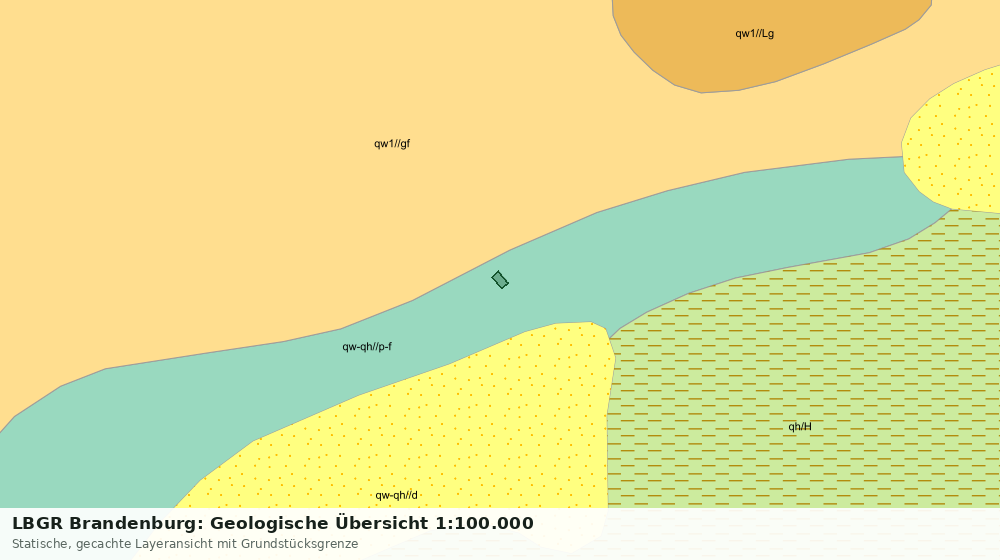 Statische Kartenansicht: LBGR Brandenburg: Geologische Übersicht 1:100.000