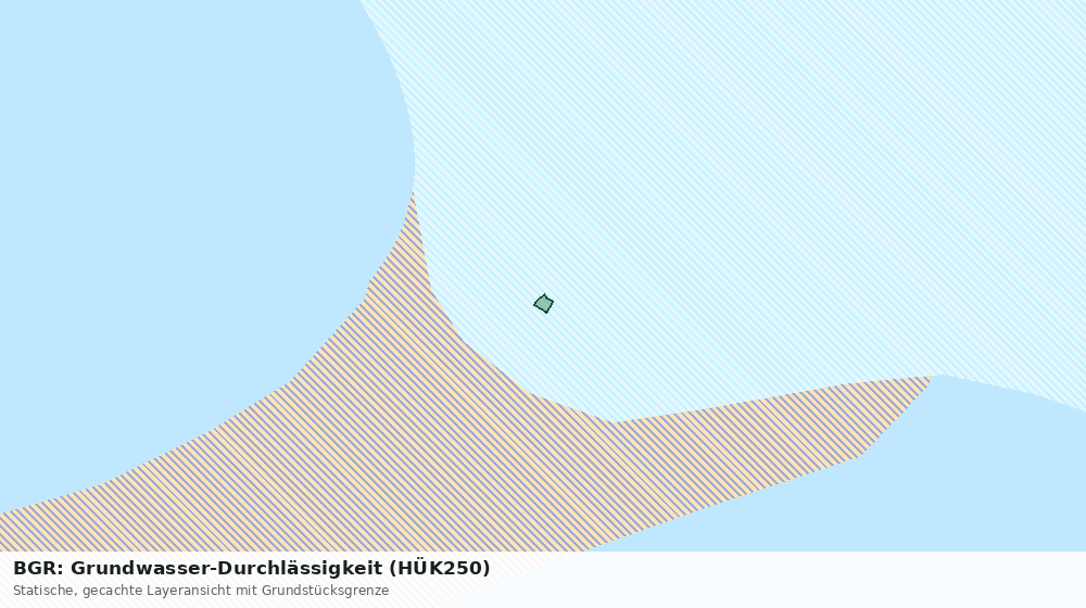 Statische Kartenansicht: BGR: Grundwasser-Durchlässigkeit (HÜK250)