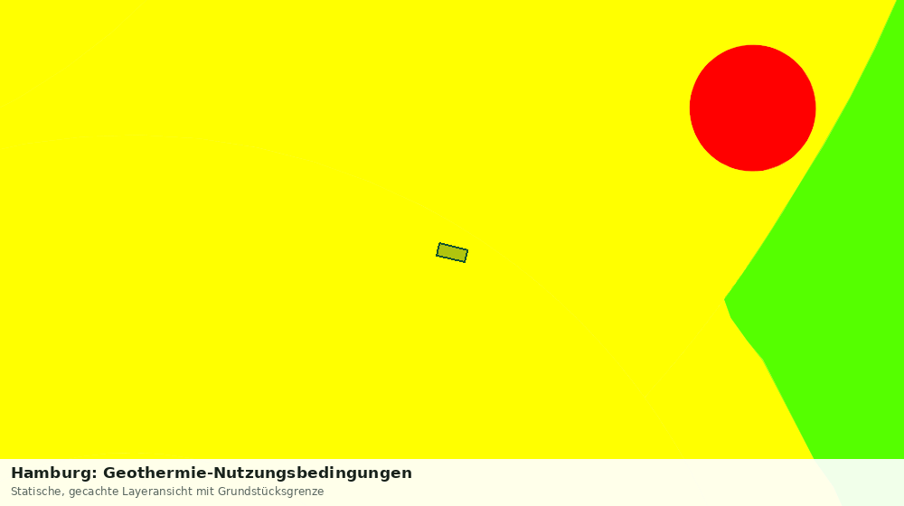 Statische Kartenansicht: Hamburg: Geothermie-Nutzungsbedingungen