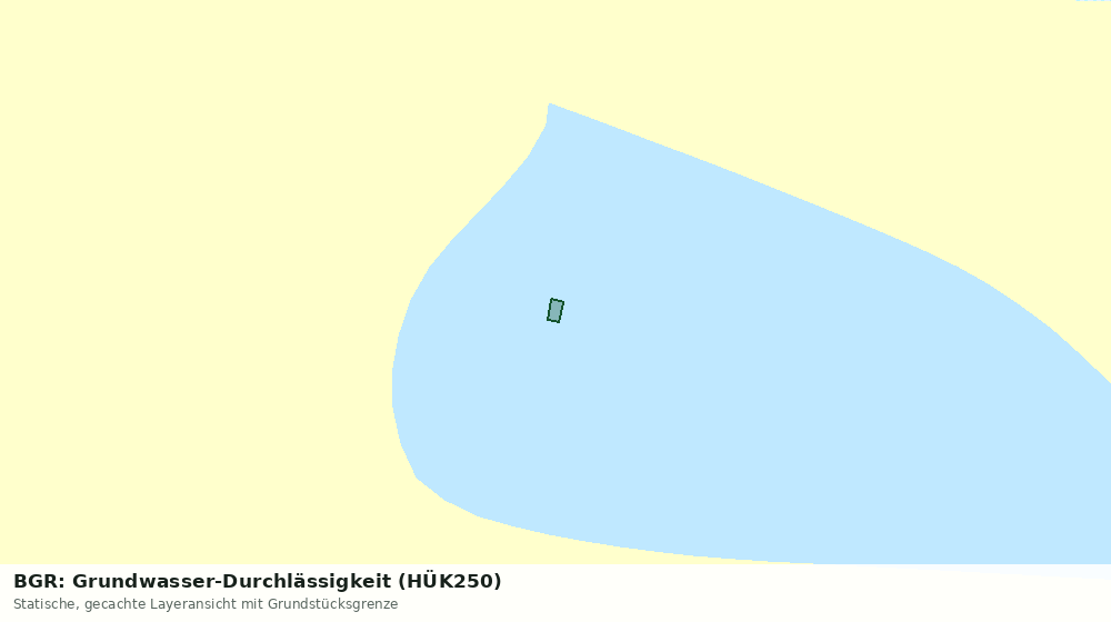 Statische Kartenansicht: BGR: Grundwasser-Durchlässigkeit (HÜK250)