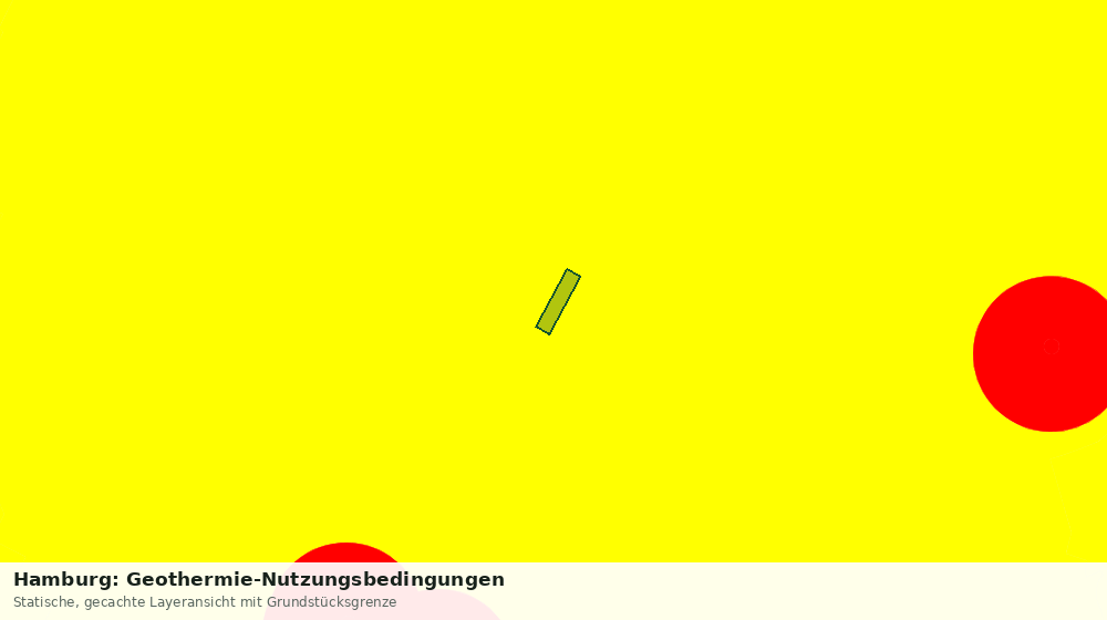 Statische Kartenansicht: Hamburg: Geothermie-Nutzungsbedingungen