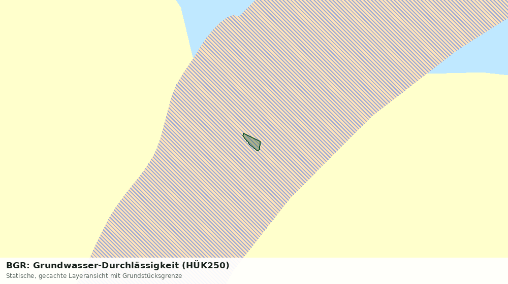 Statische Kartenansicht: BGR: Grundwasser-Durchlässigkeit (HÜK250)