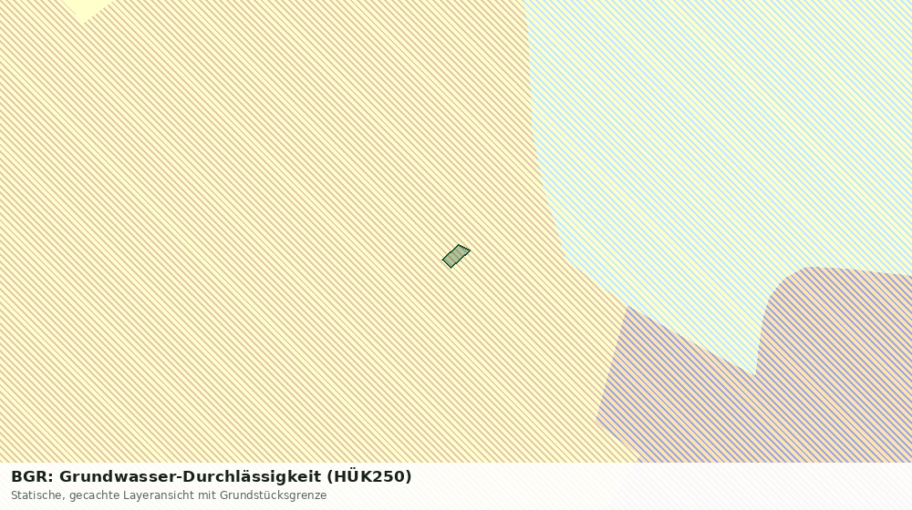 Statische Kartenansicht: BGR: Grundwasser-Durchlässigkeit (HÜK250)