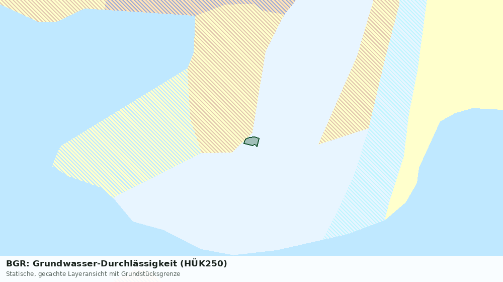 Statische Kartenansicht: BGR: Grundwasser-Durchlässigkeit (HÜK250)