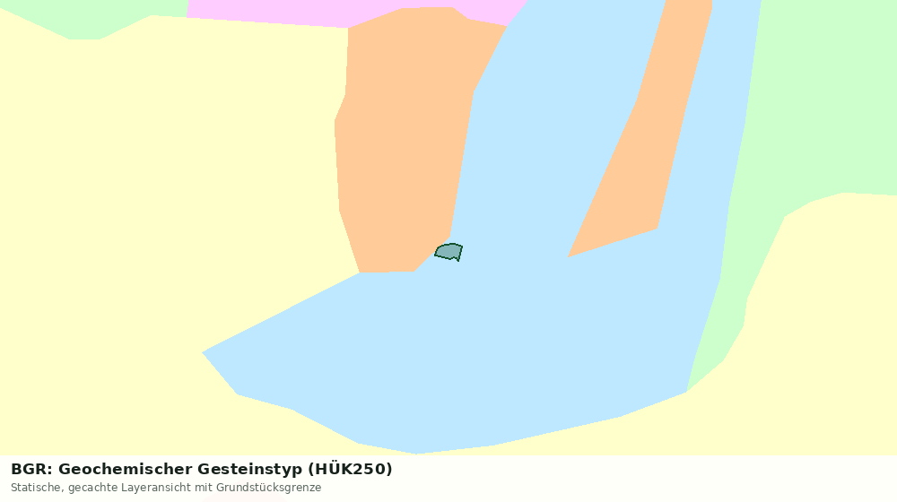 Statische Kartenansicht: BGR: Geochemischer Gesteinstyp (HÜK250)
