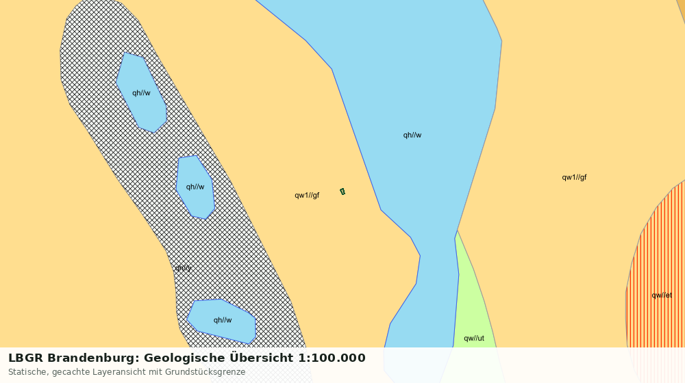 Statische Kartenansicht: LBGR Brandenburg: Geologische Übersicht 1:100.000