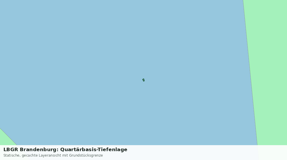 Statische Kartenansicht: LBGR Brandenburg: Quartärbasis-Tiefenlage
