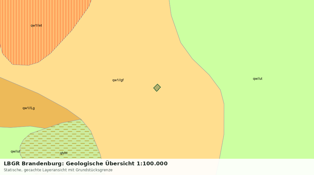 Statische Kartenansicht: LBGR Brandenburg: Geologische Übersicht 1:100.000