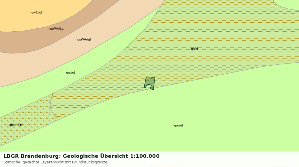 Statische Kartenansicht: LBGR Brandenburg: Geologische Übersicht 1:100.000