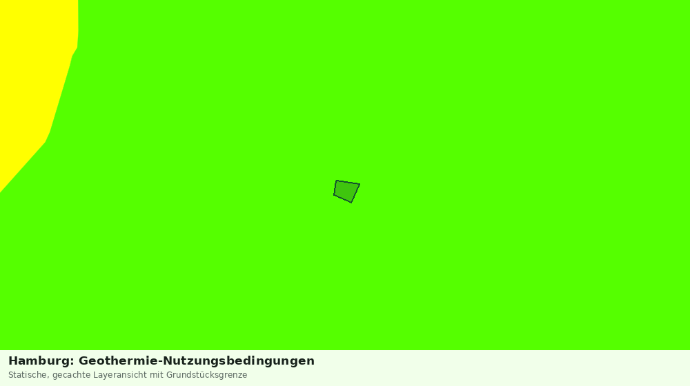 Statische Kartenansicht: Hamburg: Geothermie-Nutzungsbedingungen