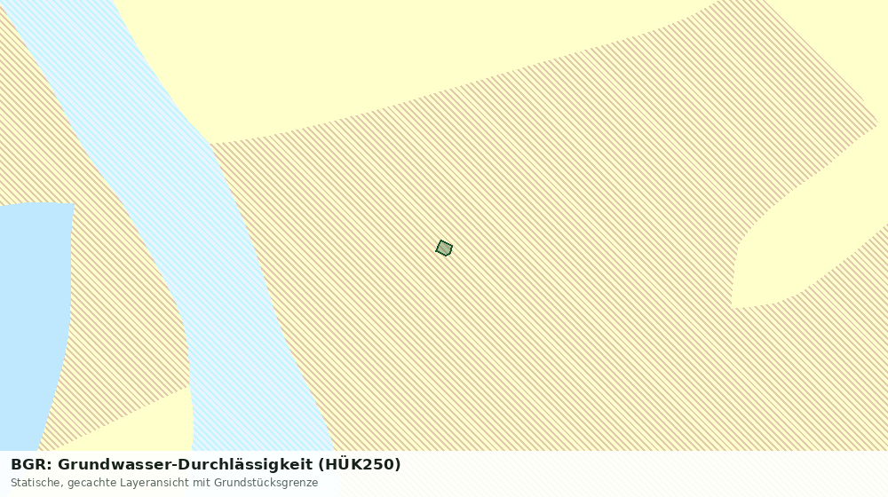 Statische Kartenansicht: BGR: Grundwasser-Durchlässigkeit (HÜK250)