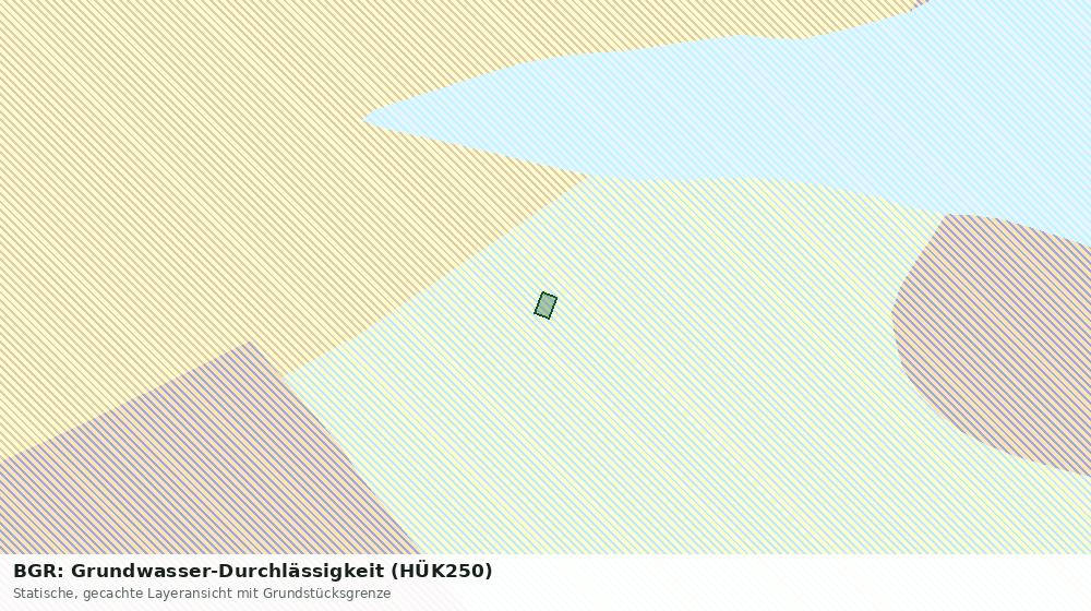 Statische Kartenansicht: BGR: Grundwasser-Durchlässigkeit (HÜK250)