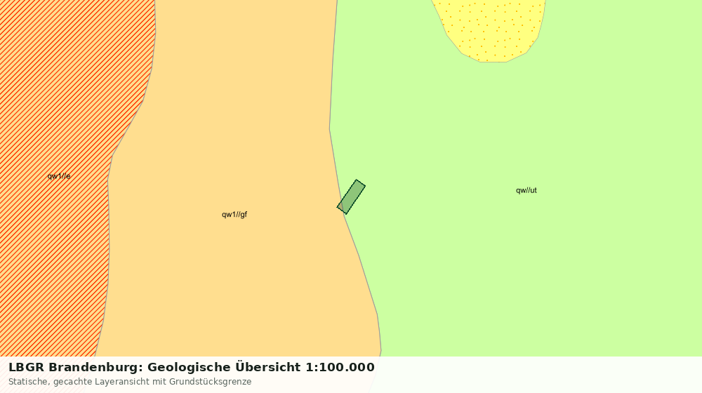 Statische Kartenansicht: LBGR Brandenburg: Geologische Übersicht 1:100.000
