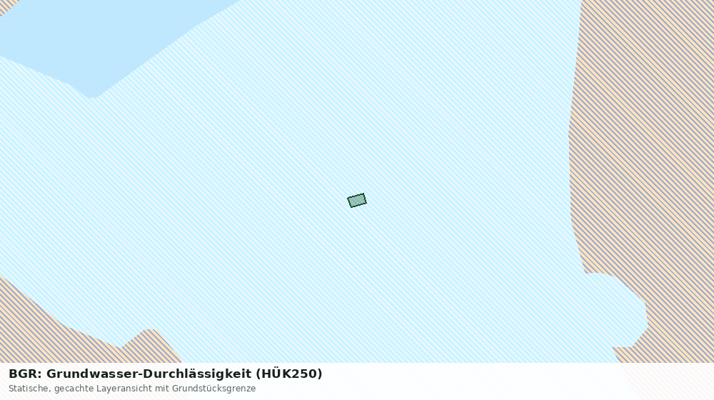 Statische Kartenansicht: BGR: Grundwasser-Durchlässigkeit (HÜK250)