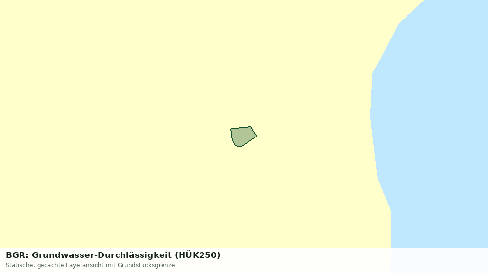 Statische Kartenansicht: BGR: Grundwasser-Durchlässigkeit (HÜK250)