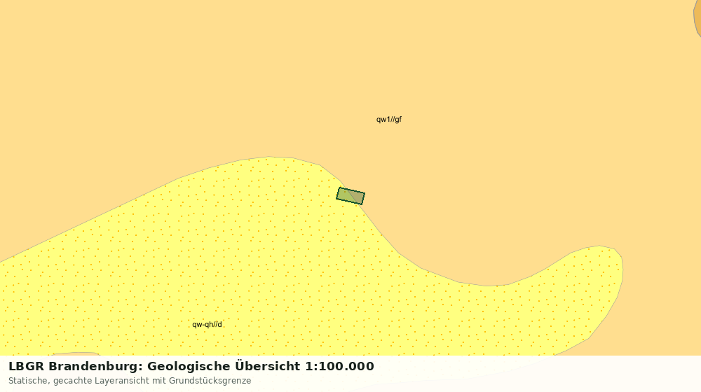 Statische Kartenansicht: LBGR Brandenburg: Geologische Übersicht 1:100.000