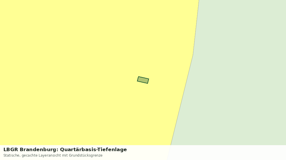 Statische Kartenansicht: LBGR Brandenburg: Quartärbasis-Tiefenlage