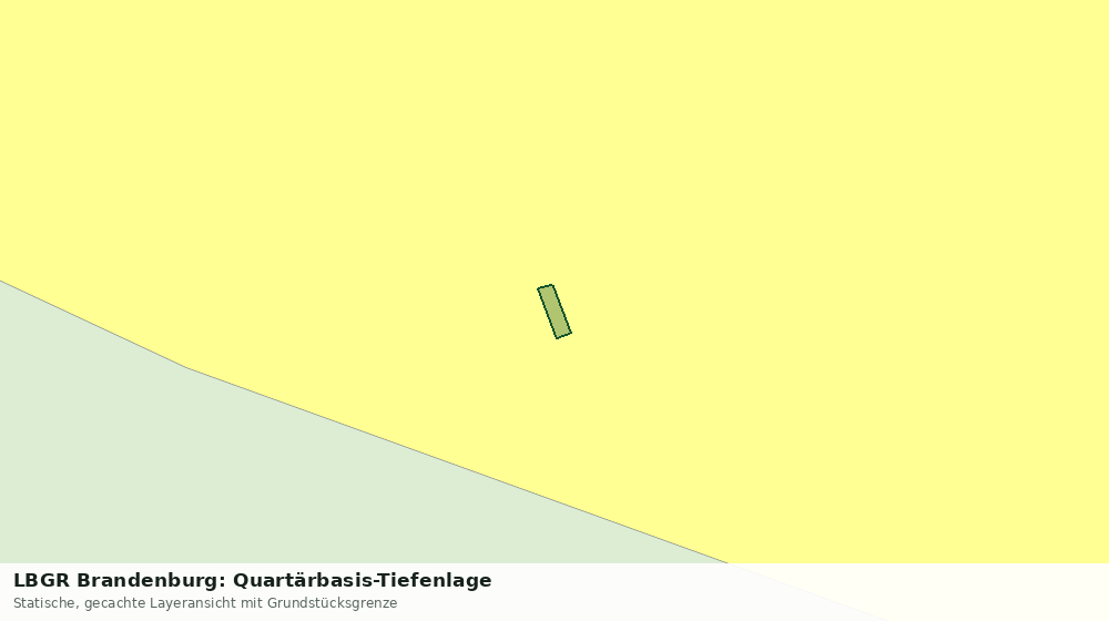 Statische Kartenansicht: LBGR Brandenburg: Quartärbasis-Tiefenlage