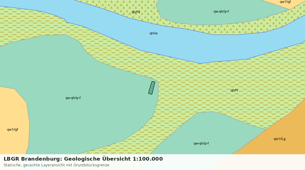 Statische Kartenansicht: LBGR Brandenburg: Geologische Übersicht 1:100.000