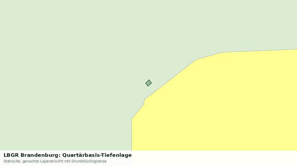 Statische Kartenansicht: LBGR Brandenburg: Quartärbasis-Tiefenlage