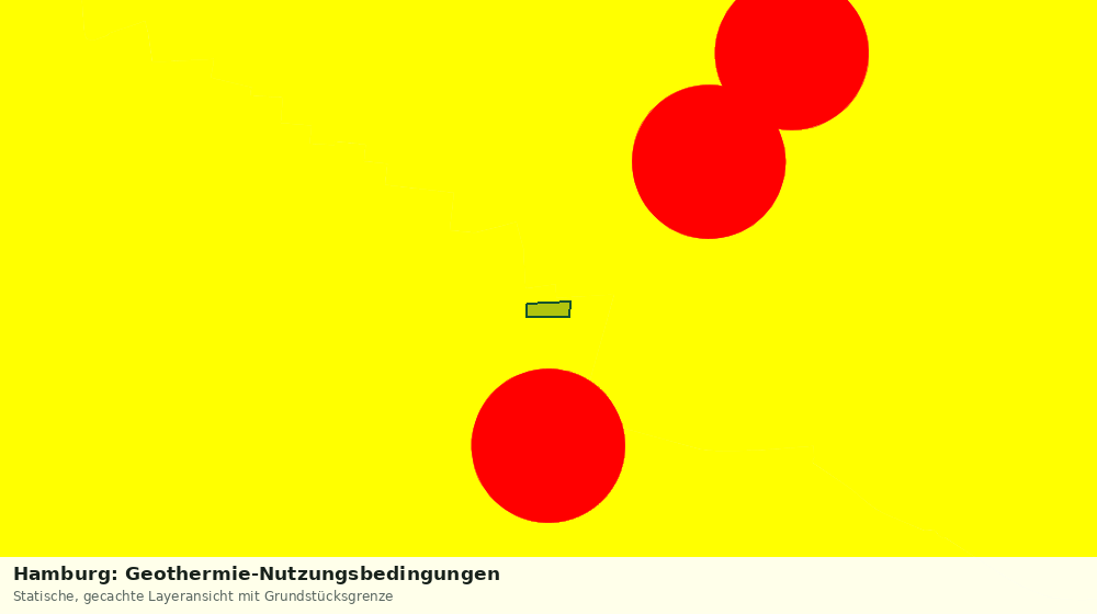 Statische Kartenansicht: Hamburg: Geothermie-Nutzungsbedingungen