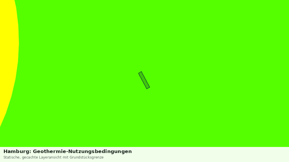 Statische Kartenansicht: Hamburg: Geothermie-Nutzungsbedingungen