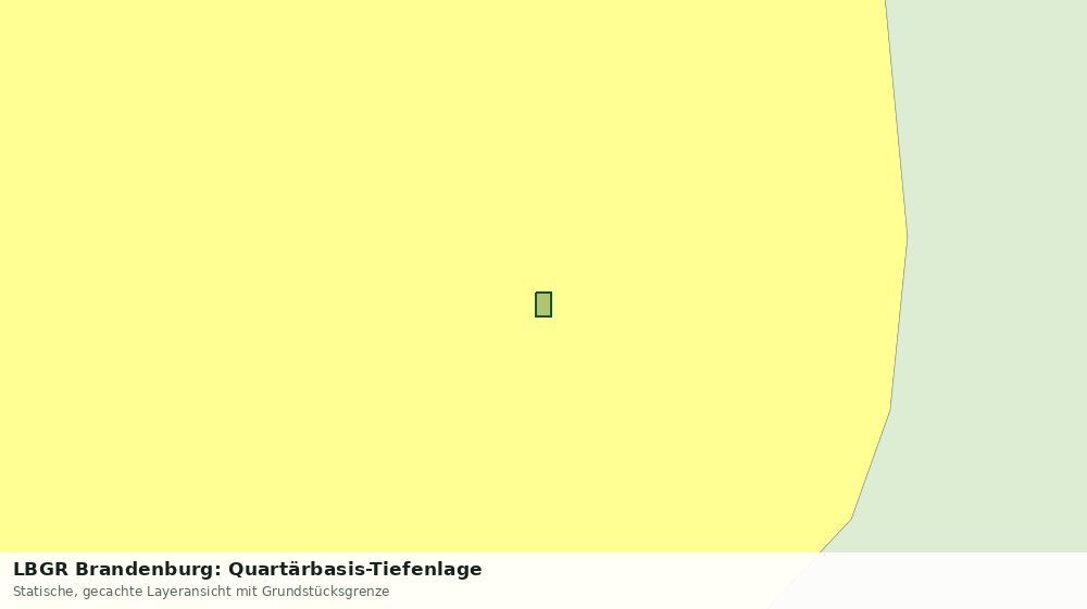 Statische Kartenansicht: LBGR Brandenburg: Quartärbasis-Tiefenlage